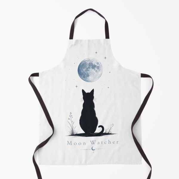 Item preview, Moon Watcher Black Cat Dad Minimalist Kawaii T-Shirt designed and sold by Ashley critters.