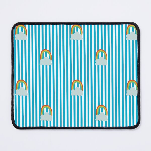 Item preview, Rainbow and Blue Stripes Pattern designed and sold by Manic Purgatory.