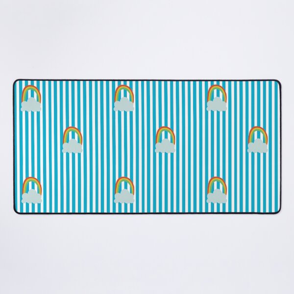 Item preview, Rainbow and Blue Stripes Pattern designed and sold by Manic Purgatory.