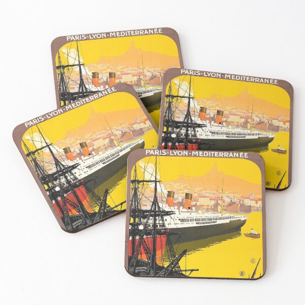 Item preview, 1920s Marseille Vintage Travel Advert designed and sold by Dimensionality.