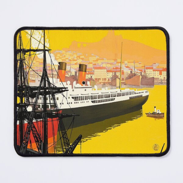 Item preview, 1920s Marseille Vintage Travel Advert designed and sold by Dimensionality.