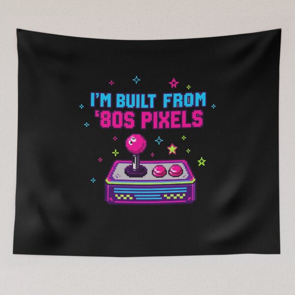 Item preview, I'm Built From 80s Pixels Retro Gamer Humor designed and sold by PixelBlob.