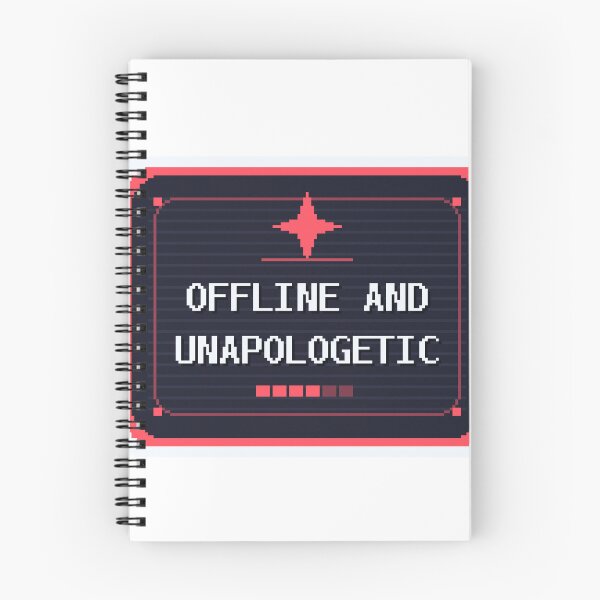 Item preview, Offline And Unapologetic — Funny Pixel Art Introvert Tech Humor designed and sold by One More Run.