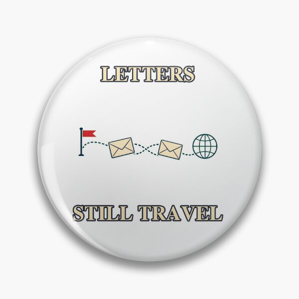 Item preview, Letters Still Travel Pen Pal Mail Emblem designed and sold by Freshloop Studio | Whimsical Vintage Art.