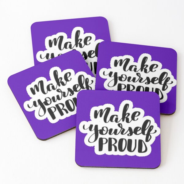 Item preview, Make Yourself Proud Handwritten - Motivational Calligraphy Sticker designed and sold by Scro-Ciob-Shop.
