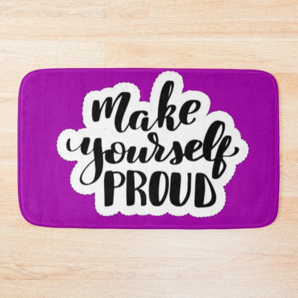 Item preview, Make Yourself Proud Handwritten - Motivational Calligraphy Sticker designed and sold by Scro-Ciob-Shop.