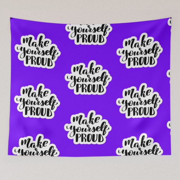 Item preview, Make Yourself Proud Handwritten - Motivational Calligraphy Sticker designed and sold by Scro-Ciob-Shop.