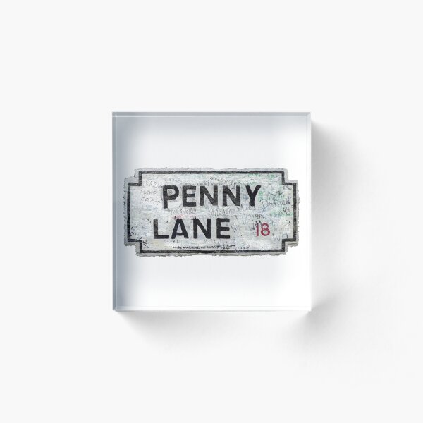 penny lane Acrylic Block