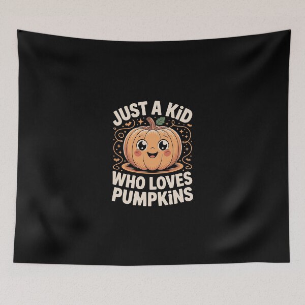 Item preview, Just a Kid Who Loves Pumpkins designed and sold by jkrphoto.