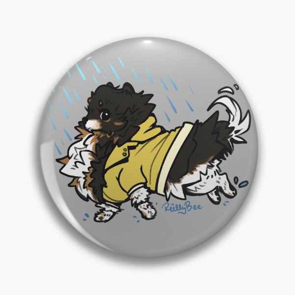 Item preview, Penny Pomeranian in a Raincoat <3 designed and sold by reillybeeart.