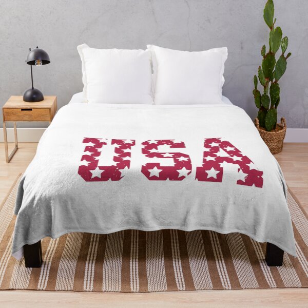 Item preview, Vintage USA Patriotic Stars Athletic Block Typography designed and sold by Paper Drip.