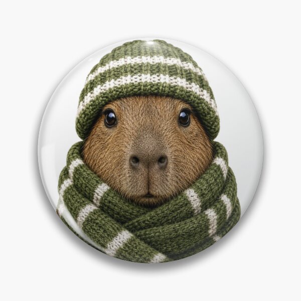Item preview, Cozy Capybara Winter designed and sold by Snurly.