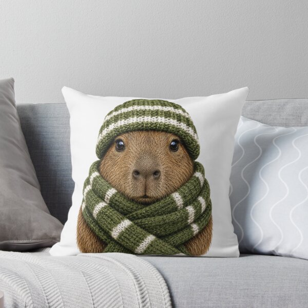 Item preview, Cozy Capybara Winter designed and sold by Snurly.