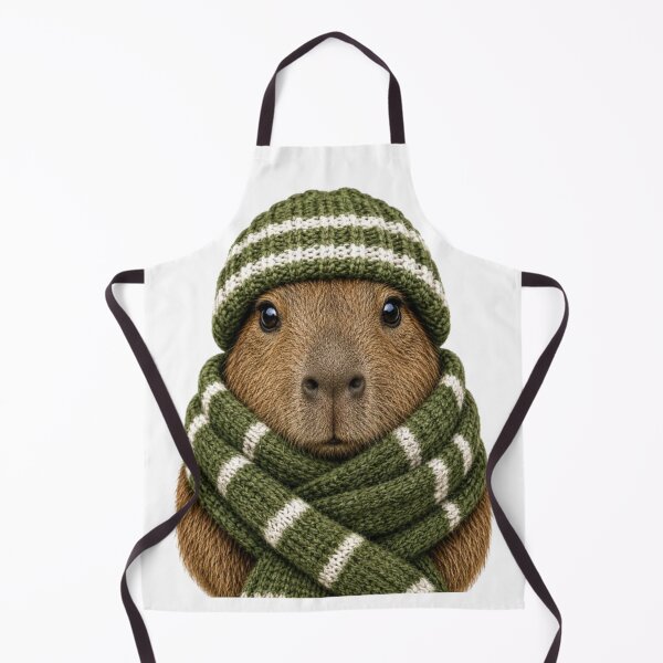 Item preview, Cozy Capybara Winter designed and sold by Snurly.