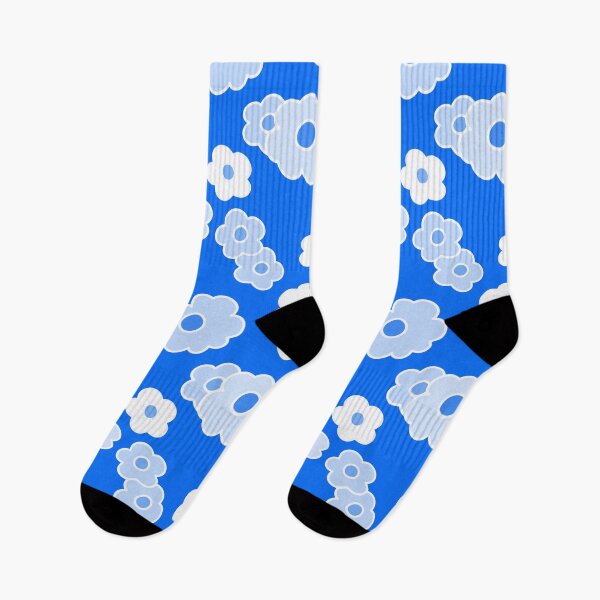 Item preview, Blue Cartoon Floral  designed and sold by Sharon Schwalbe.