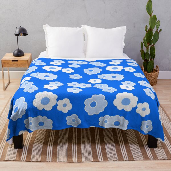 Item preview, Blue Cartoon Floral  designed and sold by Sharon Schwalbe.