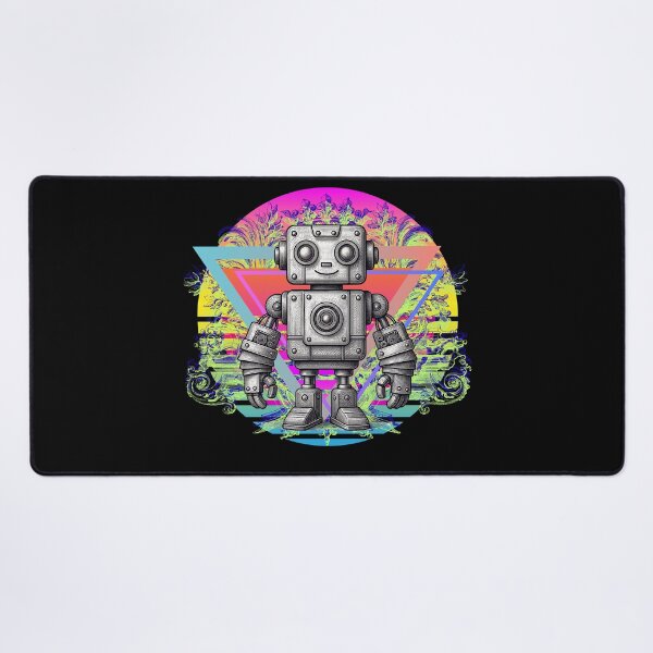 Item preview, Retro Synthwave Robot Vintage Cyberpunk Graphic designed and sold by Side By Side Studio.