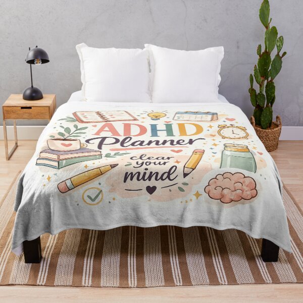 Item preview, ADHD Planner | Cute Neurodivergent Productivity Design | Executive Function, Focus & Mental Wellness Sticker designed and sold by Pixanova.