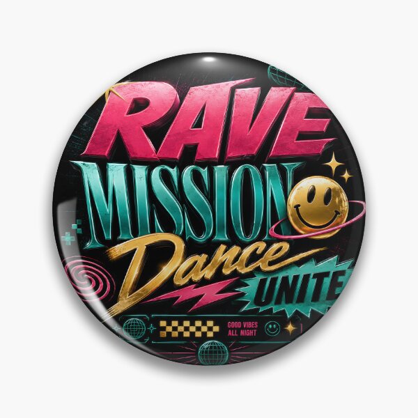 Item preview, Rave Mission Dance Unite – Retro Festival Vibes for true EDM & Techno fans designed and sold by Peter Kaul.