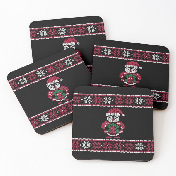 Item preview, Ugly Christmas Sweater Cute Penguin Santa Hat Knitted Pattern designed and sold by TeNovaStudio ⭐⭐⭐⭐⭐.