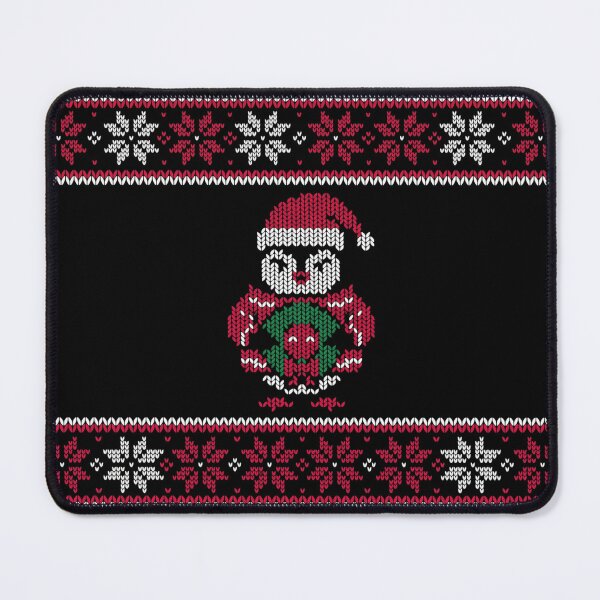 Item preview, Ugly Christmas Sweater Cute Penguin Santa Hat Knitted Pattern designed and sold by TeNovaStudio.