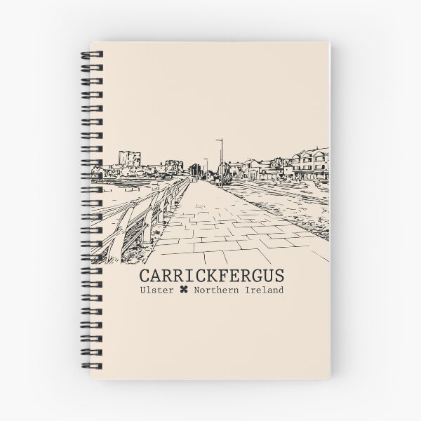 Item preview, Carrickfergus NI - Vintage Ink Cityscape designed and sold by Lakeric.