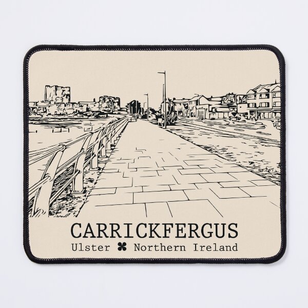 Item preview, Carrickfergus NI - Vintage Ink Cityscape designed and sold by Lakeric.