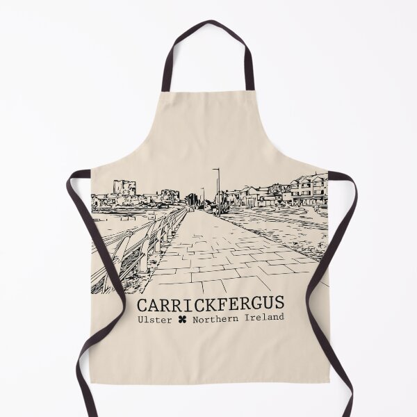 Item preview, Carrickfergus NI - Vintage Ink Cityscape designed and sold by Lakeric.