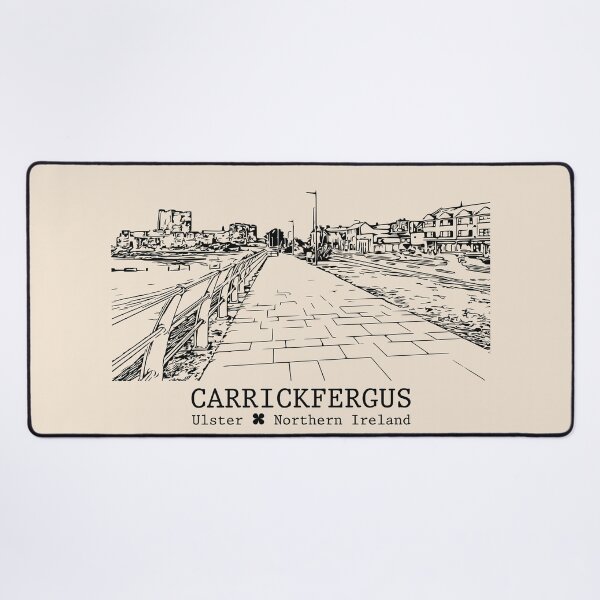 Item preview, Carrickfergus NI - Vintage Ink Cityscape designed and sold by Lakeric.