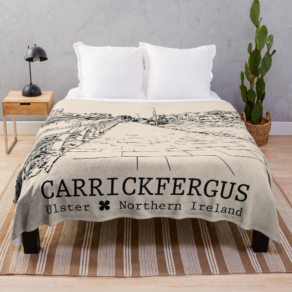 Item preview, Carrickfergus NI - Vintage Ink Cityscape designed and sold by Lakeric.