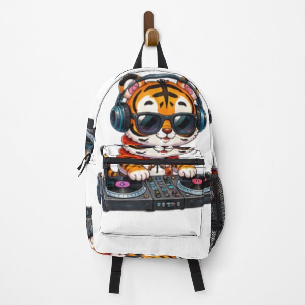 Item preview, Kawaii Tiger DJ Cartoon designed and sold by DailyDoodlesBySumbul.