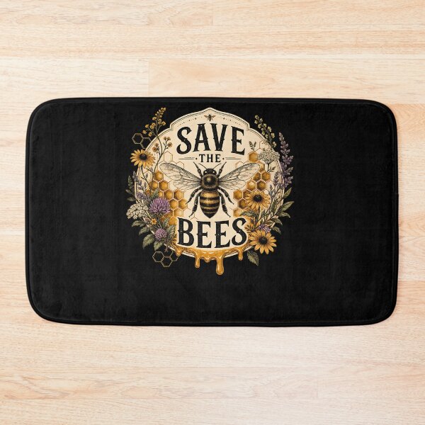 Item preview, Vintage Honeybee Save The Bees Honeycomb designed and sold by FreshPixelArt.