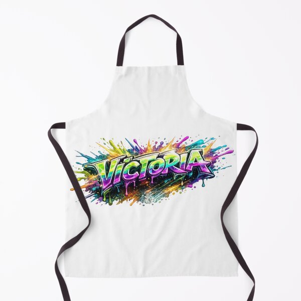 Item preview, Victoria Personalized Graffiti Name – Colorful Urban Street Art Design designed and sold by AlexLineArt.