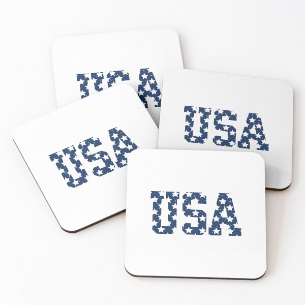 Item preview, Classic Navy Blue USA Varsity Font Stars Design designed and sold by Paper Drip.
