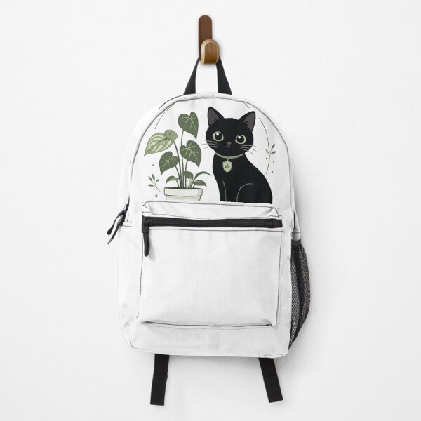 Item preview, Plant Guardian Black Cat Mom Minimalist Kawaii T-Shirt designed and sold by Ashley critters.