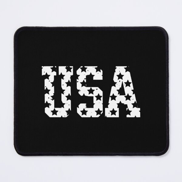 Item preview, Distressed Patriotic USA Stars Block Lettering Art designed and sold by Paper Drip.