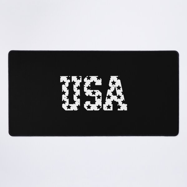 Item preview, Distressed Patriotic USA Stars Block Lettering Art designed and sold by Paper Drip.