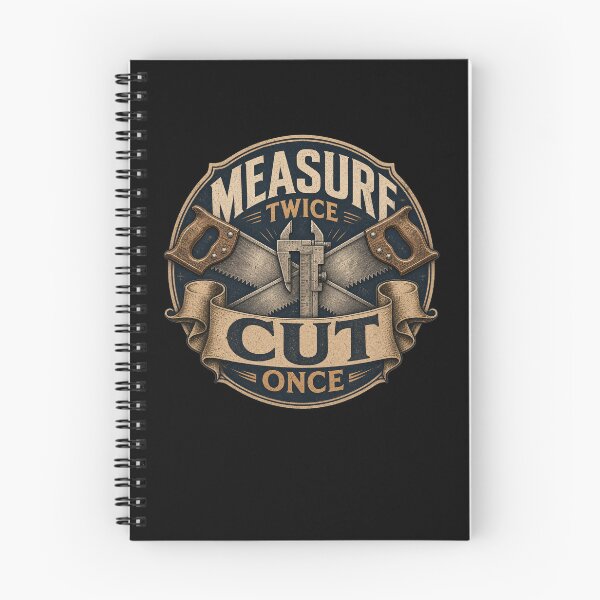 Item preview, Woodworking Measure Twice Cut Once Carpenter designed and sold by FreshPixelArt.