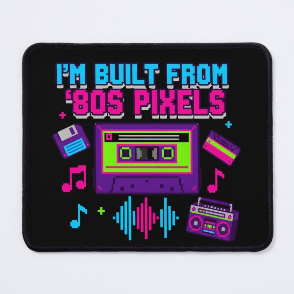 Item preview, I'm Built From 80s Pixels Music Nerd Humor designed and sold by PixelBlob.