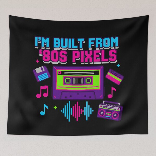 Item preview, I'm Built From 80s Pixels Music Nerd Humor designed and sold by PixelBlob.