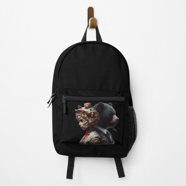 Item preview, Surreal Noodle Portrait with Black Bear and Teddy Bear designed and sold by LujziWorld.