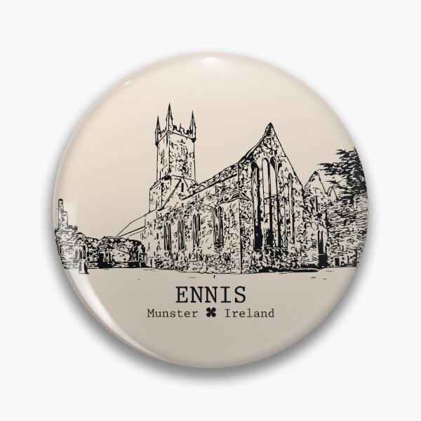 Item preview, Ennis IRL - Vintage Ink Cityscape designed and sold by Lakeric.