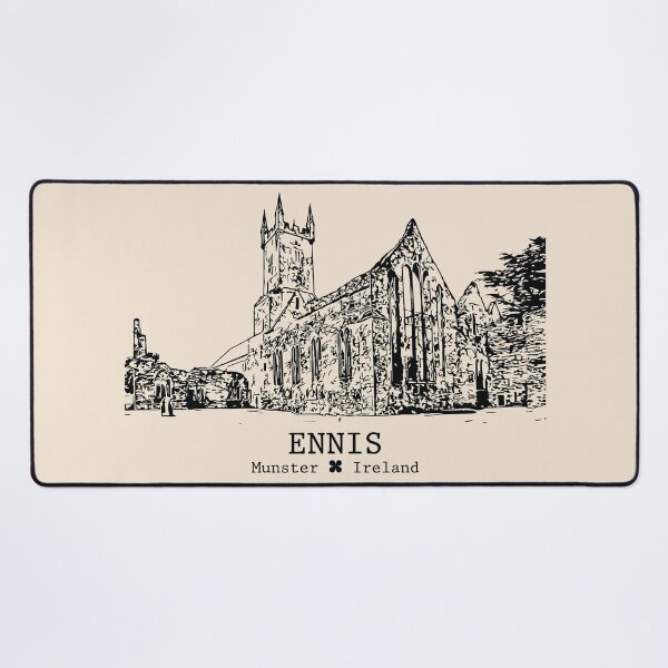 Item preview, Ennis IRL - Vintage Ink Cityscape designed and sold by Lakeric.