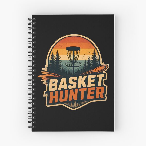 Item preview, Vintage Disc Golf Basket Hunter Sunset designed and sold by FreshPixelArt.