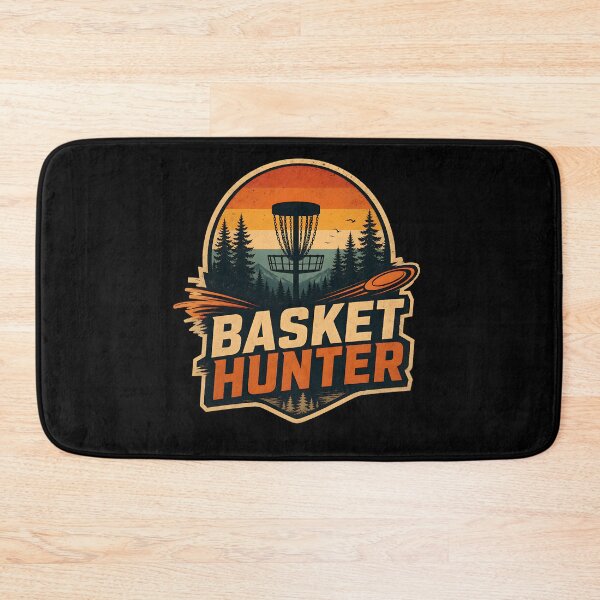 Item preview, Vintage Disc Golf Basket Hunter Sunset designed and sold by FreshPixelArt.
