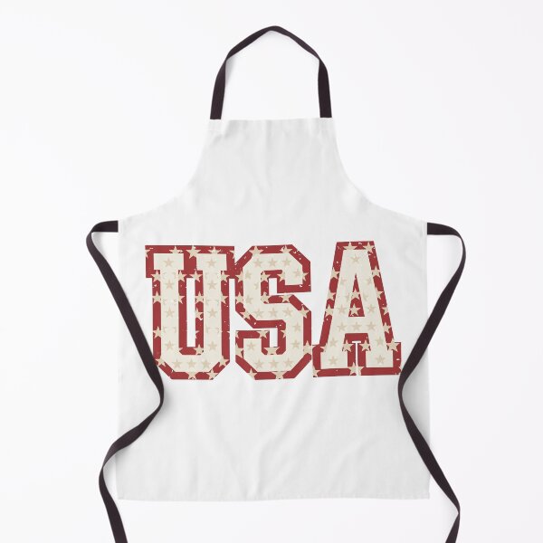 Item preview, Vintage USA Red White Stars Athletic Block Typography designed and sold by Paper Drip.