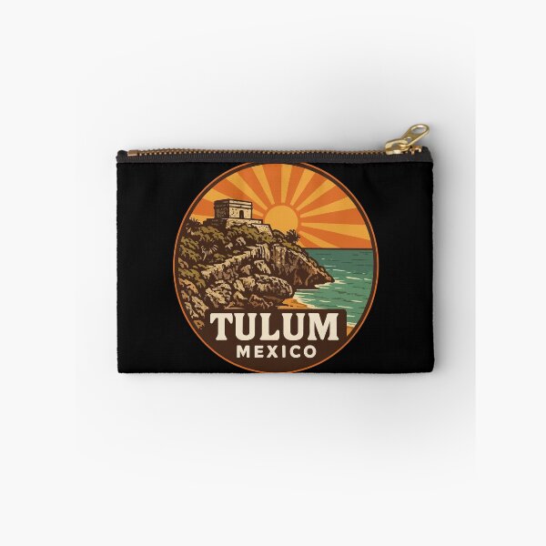 Item preview, Tulum Mexico Mayan Ruins Retro Vintage Travel designed and sold by TomFrontierArt.