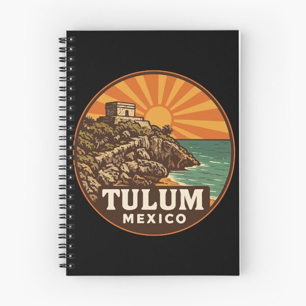 Item preview, Tulum Mexico Mayan Ruins Retro Vintage Travel designed and sold by TomFrontierArt.