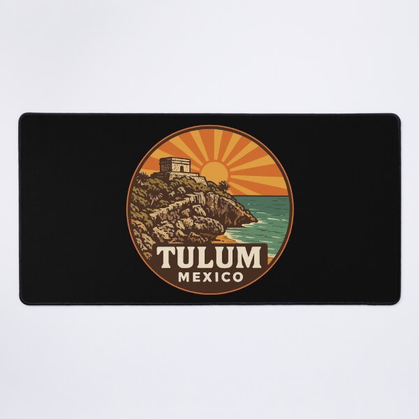 Item preview, Tulum Mexico Mayan Ruins Retro Vintage Travel designed and sold by TomFrontierArt.