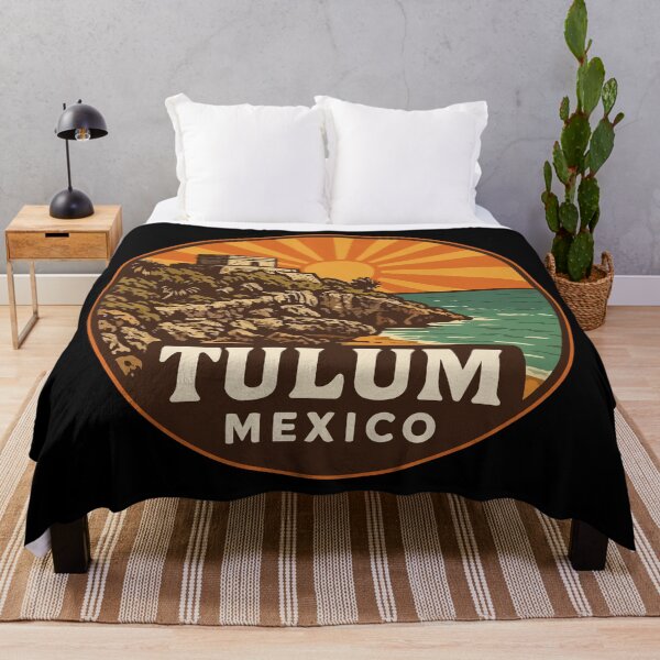 Item preview, Tulum Mexico Mayan Ruins Retro Vintage Travel designed and sold by TomFrontierArt.